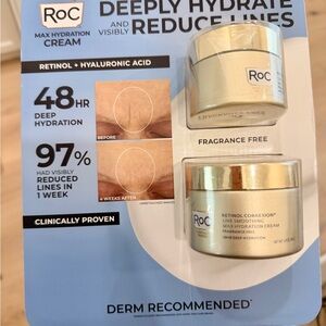 RoC Retinol Correxion Max Hydration Cream Set 1.7oz + 3.4oz Anti Aging